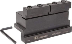 Kennametal - Tool Block Style A2TEN, 52mm Blade Height, 5.32" OAL, 80mm OAH, Indexable Cutoff Blade Tool Block - 1-1/2" Shank Height, 1-1/2" Shank Width, Reversible, Series A2 Cut-Off - Apex Tool & Supply