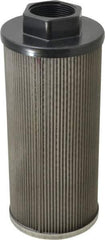 Flow Ezy Filters - 100 Mesh, 189 LPM, 50 GPM, 4.2" Diam, Female Suction Strainer without Bypass - 1-1/2 Port NPT, 9.8" Long - Apex Tool & Supply