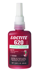 620 Retaining Compound; Slip Fit; High Strength; High Temperatures -50 ml - Apex Tool & Supply