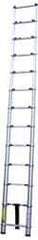 Vestil - 10-1/2' High, Type II Rating, Aluminum Telescopic Ladder - 225 Lb Capacity, 7-1/2' Working Length - Apex Tool & Supply