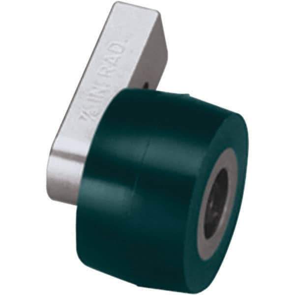 Dynabrade - 1" Wide Contact Wheel Assembly Arm - 18" Belt Length x 1" Belt Width, Flat, Urethane, 70" Contact Wheel Diam - Apex Tool & Supply