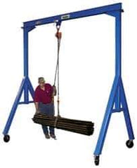 Vestil - 6,000 Lb Load Capacity, Steel Gantry Crane - 15' Span - Apex Tool & Supply