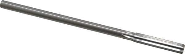 Made in USA - 0.3615" High Speed Steel 6 Flute Chucking Reamer - Straight Flute, 0.3105" Straight Shank, 1-3/4" Flute Length, 7" OAL - Apex Tool & Supply