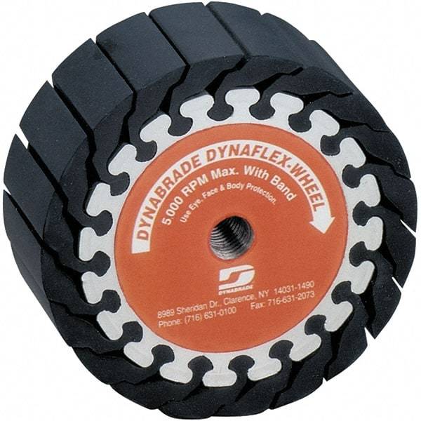 Dynabrade - 2" Wide x 5" Diam, Expander Wheel Spiral Band Drum - 5,000 RPM - Apex Tool & Supply