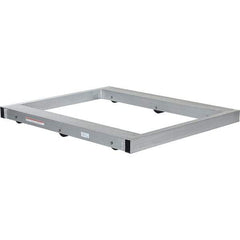 Vestil - 4,000 Lb Capacity Aluminum Pallet Dolly - 48" Long x 40" Wide x 4-1/4" High, 3" Wheels - Apex Tool & Supply