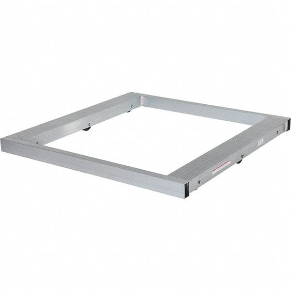 Vestil - 4,000 Lb Capacity Aluminum Pallet Dolly - 48" Long x 48" Wide x 4-1/4" High, 3" Wheels - Apex Tool & Supply