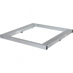 Vestil - 4,000 Lb Capacity Aluminum Pallet Dolly - 48" Long x 48" Wide x 4-1/4" High, 3" Wheels - Apex Tool & Supply