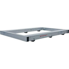 Vestil - 4,000 Lb Capacity Aluminum Pallet Dolly - 48" Long x 36" Wide x 4-1/4" High, 3" Wheels - Apex Tool & Supply