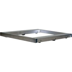 Vestil - 4,000 Lb Capacity Aluminum Pallet Dolly - 48" Long x 48" Wide x 4-1/4" High, 3" Wheels - Apex Tool & Supply
