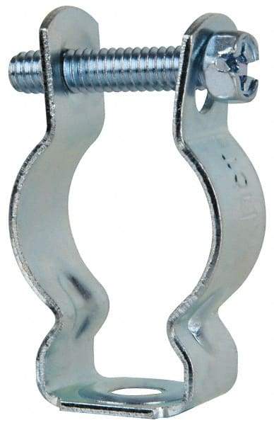 Cooper B-Line - Steel Rigid/EMT Conduit Hanger with Bolt - 3/4" EMT, 3/4" Rigid, 1/4" Rod, Zinc Plated Finish - Apex Tool & Supply