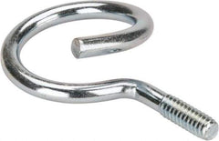 Cooper B-Line - 1-1/4" Pipe, Steel Threaded Bridle Rings - Silver, Zinc Plated, 50 Lb Capacity - Apex Tool & Supply