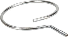 Cooper B-Line - 4" Pipe, 1/4-20" Rod, Steel Threaded Bridle Rings - Silver, Zinc Plated, 50 Lb Capacity - Apex Tool & Supply