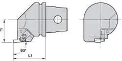 Kennametal - Insert Style NG 3L, 40mm Head Length, Left Hand Cut, Internal Modular Threading Cutting Unit Head - System Size KM32, 22mm Center to Cutting Edge, Series Top Notch - Apex Tool & Supply