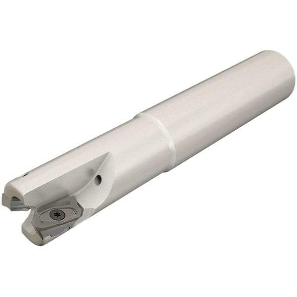 Iscar - 1-1/2" Cut Diam, 0.531" Max Depth of Cut, 1-1/4" Shank Diam, 6-1/2" OAL, Indexable Square Shoulder End Mill - HM90 AXCR 1505.. Inserts, Cylindrical Shank, 90° Lead Angle, Through Coolant, Series Helialu - Apex Tool & Supply