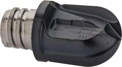 Iscar - MM HCR Grade IC908 Carbide Ball Nose Milling Tip Insert - TiAlN Finish, 2 Flutes, 1/2" Cutting Diam, 0.512" Depth of Cut, 0.646" Extension - Apex Tool & Supply