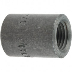 Made in USA - Size 1/4", Class 3,000, Forged Carbon Steel Black Pipe End Cap - 3,000 psi, Threaded End Connection - Apex Tool & Supply