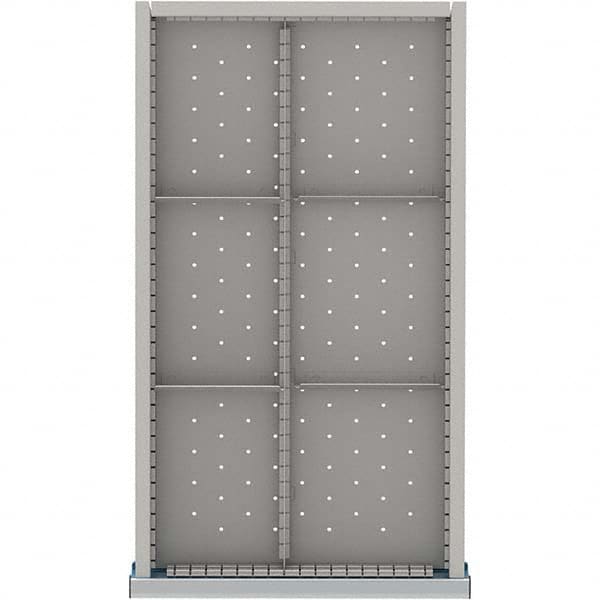 LISTA - 6-Compartment Drawer Divider Layout for 3.15" High Drawers - Apex Tool & Supply