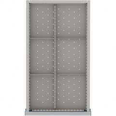 LISTA - 6-Compartment Drawer Divider Layout for 3.15" High Drawers - Apex Tool & Supply