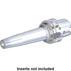 Kennametal - 7/16" Hole Diam, HSK63A Taper Shank Shrink Fit Tool Holder & Adapter - 119.89mm Projection, 23.88mm Nose Diam, 1.42" Clamping Depth, 25,000 RPM, Through Coolant - Exact Industrial Supply