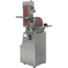 Jet - 48 Inch Long x 6 Inch Wide Belt, 12 Inch Diameter, Horizontal and Vertical Combination Sanding Machine - 2,850 Ft./min Belt Speed, 1-1/2 HP, Three Phase - Apex Tool & Supply