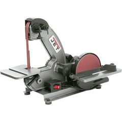 Jet - 42 Inch Long x 1 Inch Wide Belt, 8 Inch Diameter, Vertical Combination Sanding Machine - 3,000 Ft./min Belt Speed, 1/3 HP, Single Phase - Apex Tool & Supply