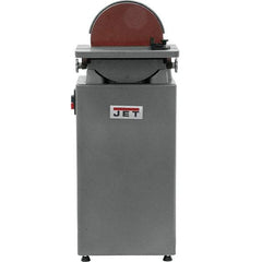 Jet - 12 Inch Diameter, 1,960 RPM, 1 Phase Disc Sanding Machine - 1-1/2 HP, 115 and 230 Volts, 16-3/8 Inch Long x 12 Inch Wide, 29 Inch Overall Length x 42-3/4 Inch Overall Height - Apex Tool & Supply