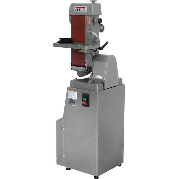 Jet - 48 Inch Long x 6 Inch Wide Horizontal and Vertical Belt Sanding Machine - 2,850 Ft./min Belt Speed, 1-1/2 Hp, Three Phase - Apex Tool & Supply