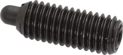 Vlier - 1/2-13, 1-1/4" Thread Length, 1/4" Plunger Projection, Steel Threaded Spring Plunger - 0.247 - 1/4" Max Plunger Diam, 1-1/4" Plunger Length, 6.6 Lb Init End Force, 17.4 Lb Final End Force - Apex Tool & Supply