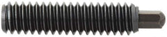 Vlier - 5/8-11, 1-1/2" Thread Length, 5/16" Plunger Projection, Steel Threaded Spring Plunger - 5/16 (Hex)" Max Plunger Diam, 1-1/2" Plunger Length, 10.5 Lb Init End Force, 25.5 Lb Final End Force, 5/16" Hex - Apex Tool & Supply