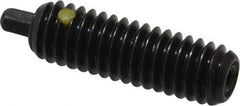 Vlier - 5/16-18, 1" Thread Length, 3/16" Plunger Projection, Steel Threaded Spring Plunger - 1/8 (Hex)" Max Plunger Diam, 1" Plunger Length, 3 Lb Init End Force, 15 Lb Final End Force, 1/8" Hex - Apex Tool & Supply