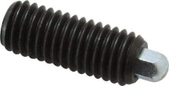 Vlier - 1/2-13, 1-1/4" Thread Length, 1/4" Plunger Projection, Steel Threaded Spring Plunger - 1/4 (Hex)" Max Plunger Diam, 1-1/4" Plunger Length, 2.7 Lb Init End Force, 9.3 Lb Final End Force, 1/4" Hex - Apex Tool & Supply