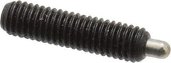 Vlier - 10-32, 3/4" Thread Length, 1/8" Plunger Projection, Steel Threaded Spring Plunger - 0.091 - 0.092" Max Plunger Diam, 3/4" Plunger Length, 1.3 Lb Init End Force, 2.7 Lb Final End Force, 0.063" Hex - Apex Tool & Supply