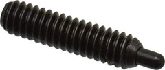 Vlier - 1/4-20, 1" Thread Length, 3/16" Plunger Projection, Steel Threaded Spring Plunger - 0.117 - 0.118" Max Plunger Diam, 1" Plunger Length, 3 Lb Init End Force, 13 Lb Final End Force, 0.079" Hex - Apex Tool & Supply