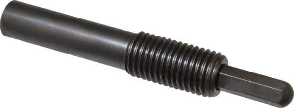 Vlier - 1-8, 2" Thread Length, 1-1/2" Plunger Projection, Steel Threaded Spring Plunger - 0.5000 (Hex)" Max Plunger Diam, Long, 7" Plunger Length, 16 Lb Init End Force, 68 Lb Final End Force, 0.5" Hex - Apex Tool & Supply