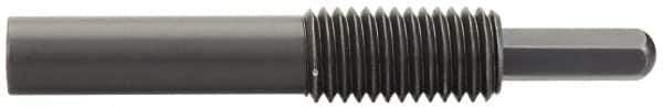 Vlier - 1-8, 2" Thread Length, 1" Plunger Projection, Steel Threaded Spring Plunger - 0.5000 (Hex)" Max Plunger Diam, Long, 7" Plunger Length, 4 Lb Init End Force, 22 Lb Final End Force, 0.5" Hex - Apex Tool & Supply