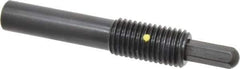 Vlier - 3/4-10, 1-1/2" Thread Length, 1" Plunger Projection, Steel Threaded Spring Plunger - 0.3800 (Hex)" Max Plunger Diam, Long, 5.25" Plunger Length, 4 Lb Init End Force, 35 Lb Final End Force, 0.38" Hex - Apex Tool & Supply
