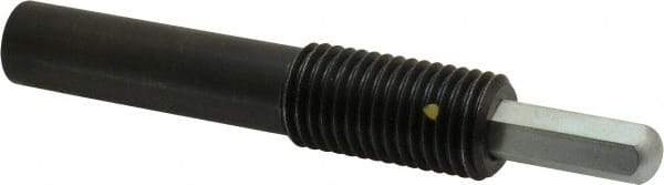 Vlier - 1-8, 2" Thread Length, 1-1/2" Plunger Projection, Steel Threaded Spring Plunger - 0.5000 (Hex)" Max Plunger Diam, Long, 7" Plunger Length, 4 Lb Init End Force, 31 Lb Final End Force, 0.5" Hex - Apex Tool & Supply
