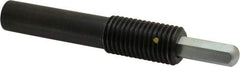 Vlier - 1-8, 2" Thread Length, 1-1/2" Plunger Projection, Steel Threaded Spring Plunger - 0.5000 (Hex)" Max Plunger Diam, Long, 7" Plunger Length, 4 Lb Init End Force, 31 Lb Final End Force, 0.5" Hex - Apex Tool & Supply