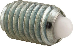Vlier - 1/2-13, 3/4" Thread Length, 0.151" Plunger Projection, Steel Threaded Spring Plunger - 1/4" Max Plunger Diam, 0.75" Plunger Length, 5 Lb Init End Force, 28 Lb Final End Force - Apex Tool & Supply