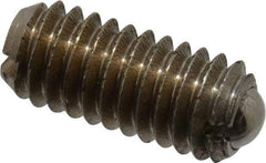 Vlier - M4x0.7, 2.5mm Ball Diam, 9mm Body Length, 0.8mm Max Ball Reach, Threaded Ball Plunger - Stainless Steel Body, Stainless Steel Ball, 0.9 Lb Initial End Force, 2.25 Lb Final End Force, Locking Element - Apex Tool & Supply