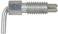Vlier - 5/8-11, 1.07" Thread Length, 0.38" Plunger Diam, 0.75 Lb Init to 2.5 Lb Final End Force, Stainless Steel L Handle Plunger - 1.88" Body Length, 1-1/4" Length Under Head, Locking Element, 1/2" Plunger Projection - Apex Tool & Supply