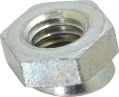 Vlier - 3/8-16, 3/4" Pad Diam, Uncoated Bottom, Steel Toggle Pad - 3/8 Depth, 3/16" OAL, 5/8" Width Across Flats, Zinc Plated Gold Chromate, 15° Swivel Angle - Apex Tool & Supply