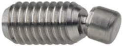 Gibraltar - 1/4-20, 1-1/2" OAL, Stainless Steel, Swivel Pad - Black Oxide Finish, 0.185" Pad Diam, 1-11/32" Thread Length, 7.5° Swivel Angle, 1/8" Hex Key - Apex Tool & Supply