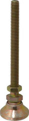 Vlier - 3/8-16 Bolt Thread, Studded Pivotal Stud Mount Leveling Pad & Mount - 3,750 Max Lb Capacity, 1-1/4" Base Diam - Apex Tool & Supply