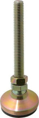 Vlier - 1/2-13 Bolt Thread, Studded Pivotal Stud Mount Leveling Pad & Mount - 3,450 Max Lb Capacity, 1-7/8" Base Diam - Apex Tool & Supply