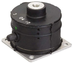 Barrymount - 5/8-11 Bolt Thread, 13-1/2" Wide Stud Mount Leveling Pad & Mount - 4,800 Max Lb Capacity, 13.31" Base Diam - Apex Tool & Supply