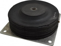 Barrymount - 5/8-11 Bolt Thread, 10" Wide Stud Mount Leveling Pad & Mount - 2,400 Max Lb Capacity, 9.66" Base Diam - Apex Tool & Supply