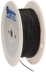 Alpha Wire - 24 AWG, 1 Strand, 305 m OAL, Tinned Copper Hook Up Wire - Black PVC Jacket, 0.052" Diam - Apex Tool & Supply