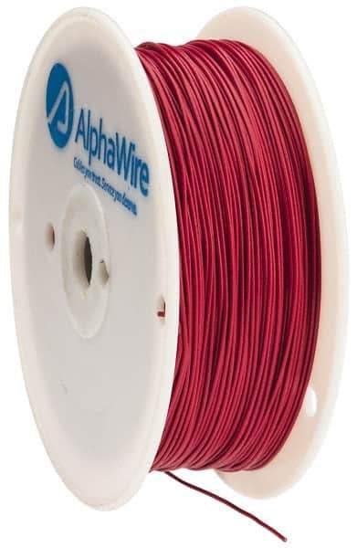 Alpha Wire - 22 AWG, 1 Strand, 305 m OAL, Tinned Copper Hook Up Wire - Red PVC Jacket, 0.057" Diam - Apex Tool & Supply