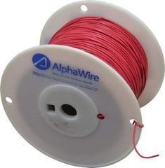 Alpha Wire - 20 AWG, 10 Strand, 305 m OAL, Tinned Copper Hook Up Wire - Red PVC Jacket, 0.069" Diam - Apex Tool & Supply